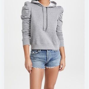 Rebecca Minkoff hooded puff sleeve sweatshirt XXS